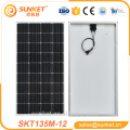 customized product 135w mono solar panel for solar panel system with tuv